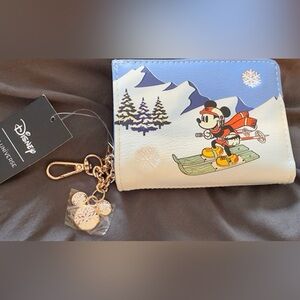 Disney Mickey Mouse Ski Adventure Wallet - Blue, White, Red, and Yellow
